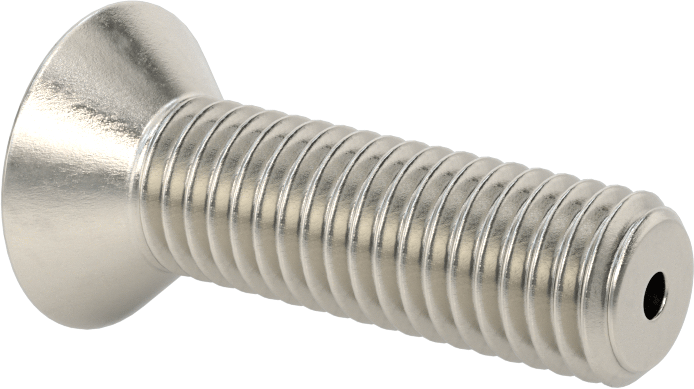 Havalandırma 18-8 Paslanmaz Çelik Altıgen Soketli Düz Başlı Vida, 1/2"-13 Diş Boyutu, 1-3/4" Uzunluk
