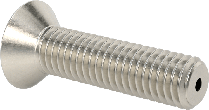 Havalandırma 18-8 Paslanmaz Çelik Altıgen Soketli Düz Başlı Vida, 1/2"-13 Diş Boyutu, 2" Uzunluk