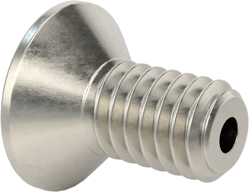 Havalandırma 18-8 Paslanmaz Çelik Altıgen Soketli Düz Başlı Vida, M2,5 x 0,45 mm Diş Boyutu, 5 mm Uzunluk