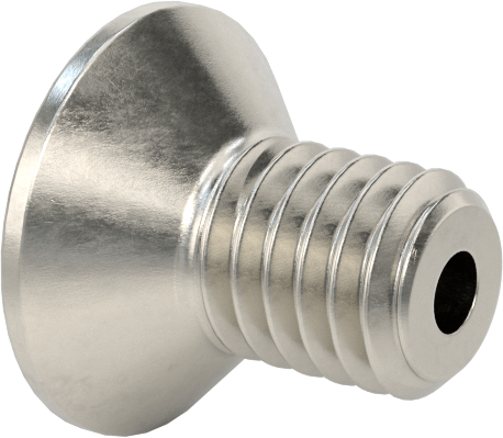 Havalandırma 18-8 Paslanmaz Çelik Altıgen Soketli Düz Başlı Vida, M3 x 0,5 mm Diş Boyutu, 5 mm Uzunluk