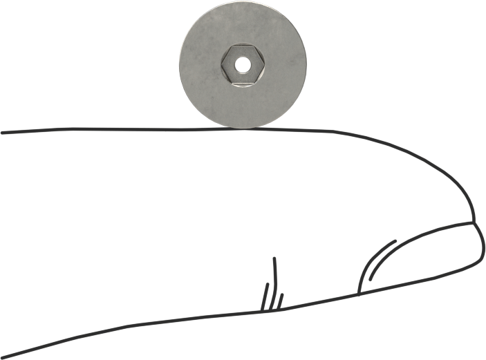 Havalandırma 18-8 Paslanmaz Çelik Altıgen Soketli Düz Başlı Vida, M5 x 0,8 mm Diş Boyutu, 8 mm Uzunluk