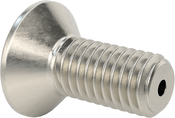 Havalandırma 18-8 Paslanmaz Çelik Altıgen Soketli Düz Başlı Vida, M5 x 0,8 mm Diş Boyutu, 12 mm Uzunluk