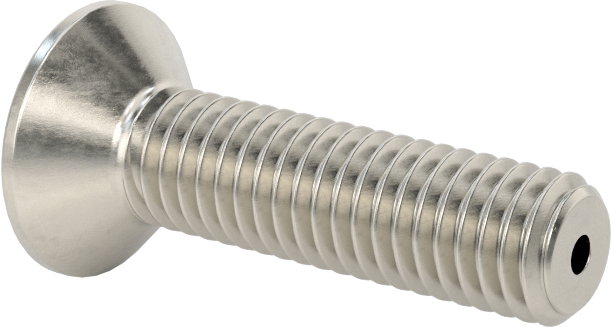 Havalandırma 18-8 Paslanmaz Çelik Altıgen Soketli Düz Başlı Vida, M5 x 0,8 mm Diş Boyutu, 20 mm Uzunluk