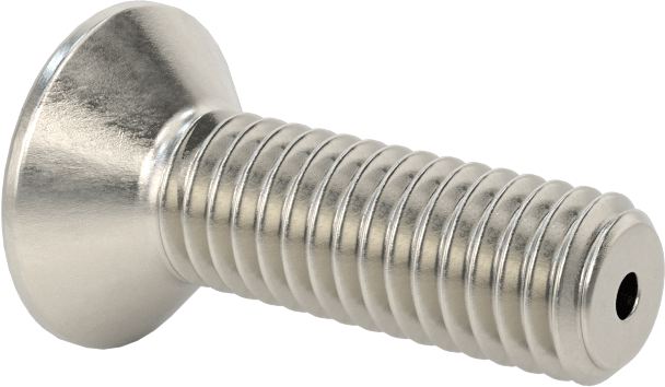 Havalandırma 18-8 Paslanmaz Çelik Altıgen Soketli Düz Başlı Vida, M6 x 1 mm Diş Boyutu, 20 mm Uzunluk
