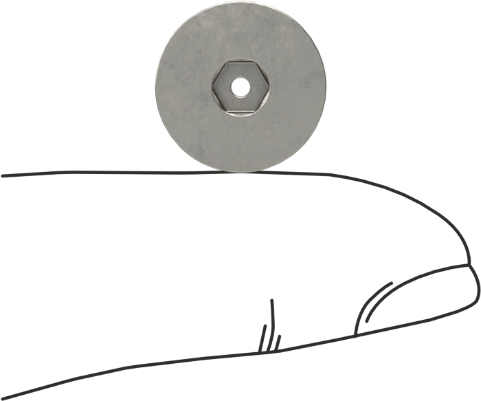 Havalandırma 18-8 Paslanmaz Çelik Altıgen Soketli Düz Başlı Vida, 1/4"-20 Diş Boyutu, 3/8" Uzunluk