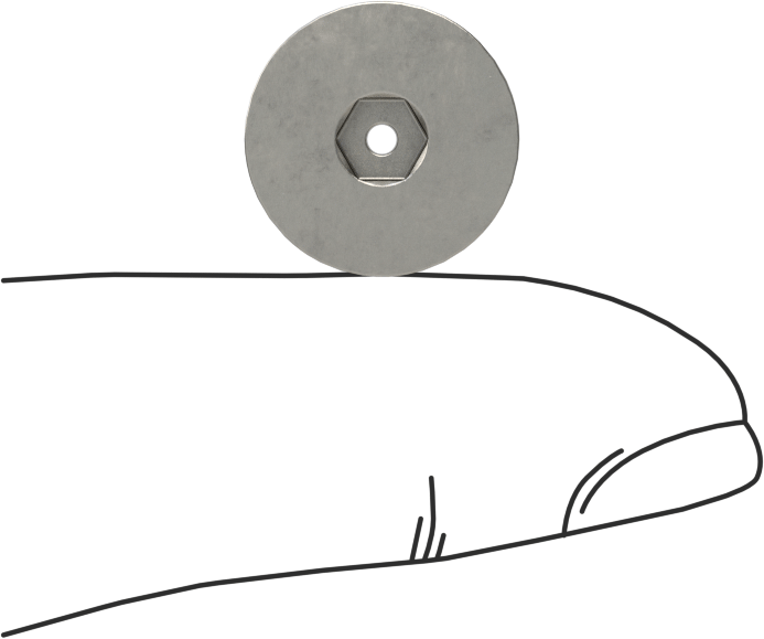 Havalandırma 18-8 Paslanmaz Çelik Altıgen Soketli Düz Başlı Vida, 1/4"-20 Diş Boyutu, 1/2" Uzunluk