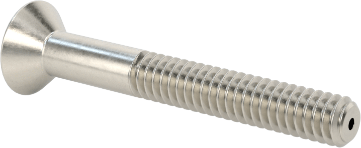 Havalandırma 18-8 Paslanmaz Çelik Altıgen Soketli Düz Başlı Vida, 1/4"-20 Diş Boyutu, 2" Uzunluk