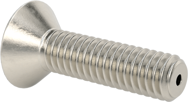 Havalandırma 18-8 Paslanmaz Çelik Altıgen Soketli Düz Başlı Vida, 5/16"-18 Diş Boyutu, 1-1/4" Uzunluk