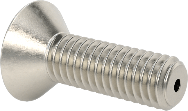 Havalandırma 18-8 Paslanmaz Çelik Altıgen Soketli Düz Başlı Vida, 3/8"-16 Diş Boyutu, 1-1/4" Uzunluk