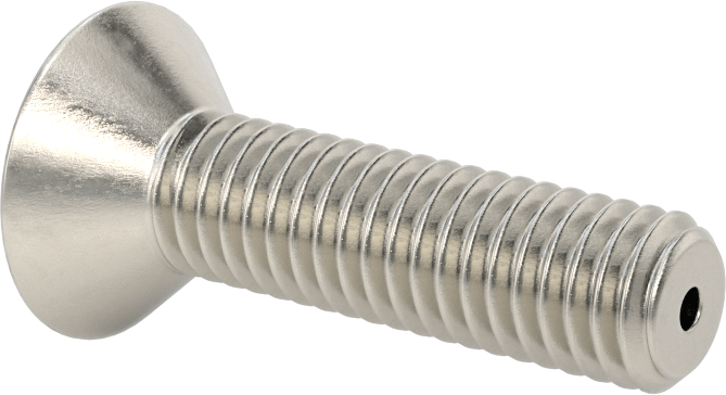 Havalandırma 18-8 Paslanmaz Çelik Altıgen Soketli Düz Başlı Vida, 3/8"-16 Diş Boyutu, 1-1/2" Uzunluk