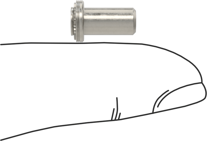 Dişli Sızdırmaz Kapalı Uçlu Presle Takılan Somun, Sac Metal için, PEM® Numarası BS-832-1, 8-32 Diş Boyutu