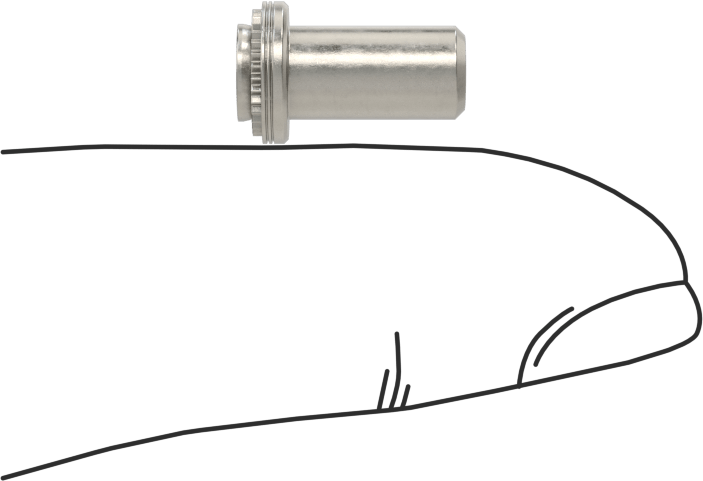 Dişli Sızdırmaz Kapalı Uçlu Presle Takılan Somun, Sac Metal için, PEM® Numarası BS-832-2, 8-32 Diş Boyutu