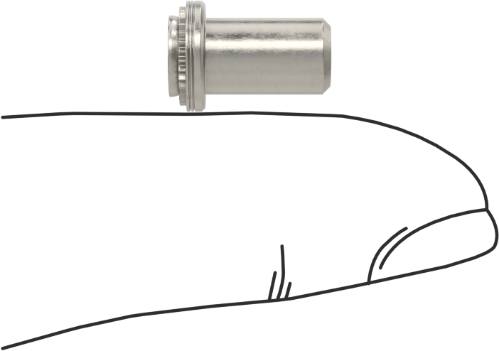 Dişli Sızdırmaz Kapalı Uçlu Presle Takılan Somun, Sac Metal için, PEM® Numarası BS-032-2, 10-32 Diş Boyutu