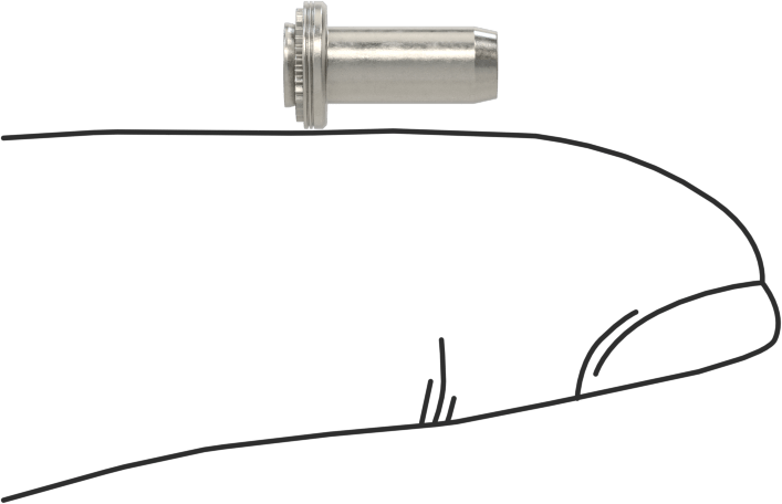 Dişli Sızdırmaz Kapalı Uçlu Presle Takılan Somun, Sac Metal için, PEM® Numarası BS-M3-1, M3 x 0,5 mm Dişli