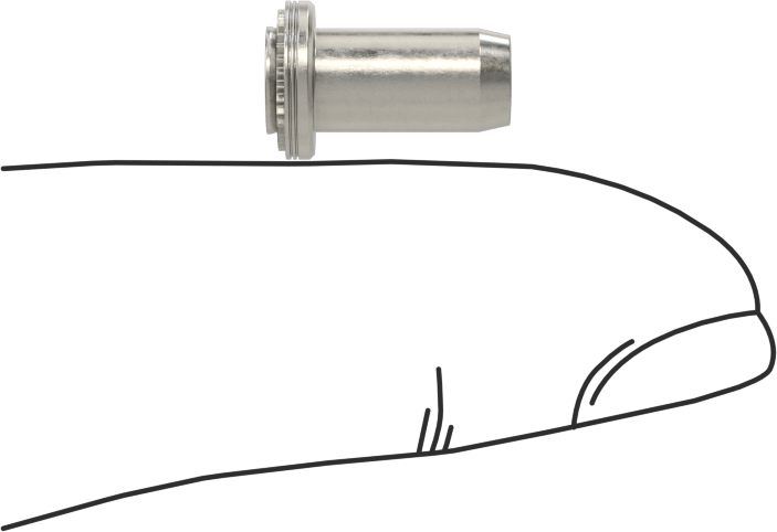 Dişli Sızdırmaz Kapalı Uçlu Presle Takılan Somun, Sac Metal için, PEM® Numara BS-M4-1, M4 x 0,7 mm Diş