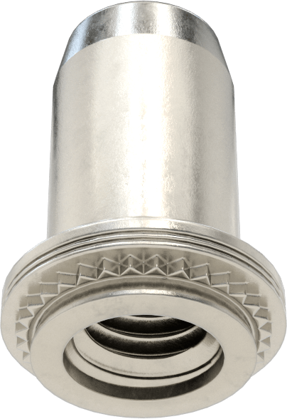 Dişli Sızdırmaz Kapalı Uçlu Presle Takılan Somun, Sac Metal için, PEM® Numarası BS-M6-1, M6 x 1 mm Diş Boyutu