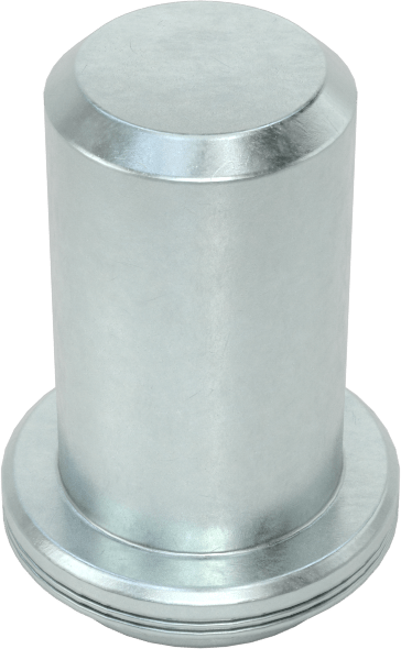 Dişli Sızdırmaz Kapalı Uçlu Presle Takılan Somun, Çelik, 1/4"-20 Diş Boyutu, 0,056" min Panel Kalınlığı için