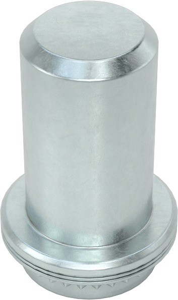 Dişli Sızdırmaz Kapalı Uçlu Presle Takılan Somun, Çelik, 1/4"-20 Diş Boyutu, 0,09" minimum Panel Kalınlığı için