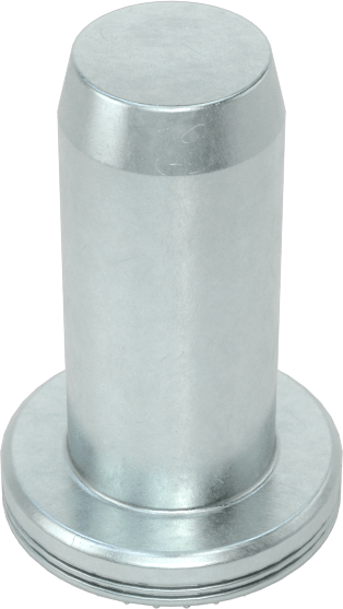 Dişli Sızdırmaz Kapalı Uçlu Presle Takılan Somun, Çelik, M3 x 0,5 mm Dişli, 1 mm min Panel Kalınlığı için