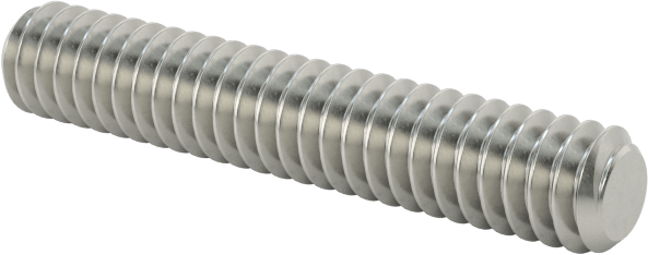 Süper Korozyona Dayanıklı 316 Paslanmaz Çelik Dişli Çubuk, 2-56 Diş Boyutu, 1/2" Uzunluk