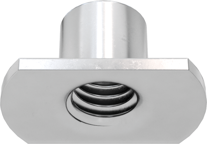 Çelik Dar Tabanlı Kaynak Somunları, 3/8"-16 Diş Boyutu