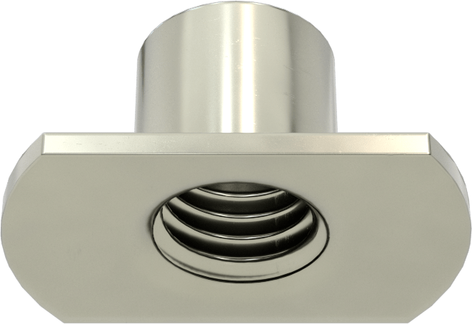 Çelik Dar Tabanlı Kaynak Somunları, M10 x 1,5 mm Diş Boyutu