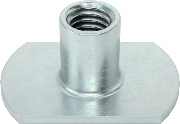 Çelik Dar Tabanlı Kaynak Somunları, Çinko Kaplamalı, M5 x 0,8 mm Diş Boyutu