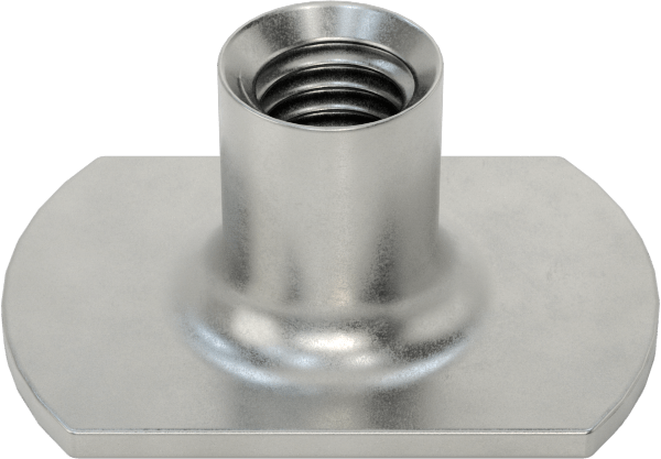 Çelik Dar Tabanlı Kaynak Somunları, M5 x 0,8 mm Diş Boyutu