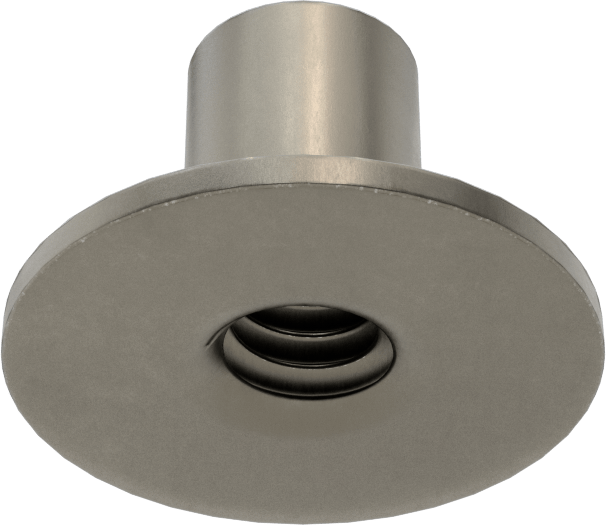 Çelik Yuvarlak Tabanlı Kaynak Somunu, 1/4"-20 Diş Boyutu, 3/4" Taban Çapı, 7/16 inç Namlu Yüksekliği