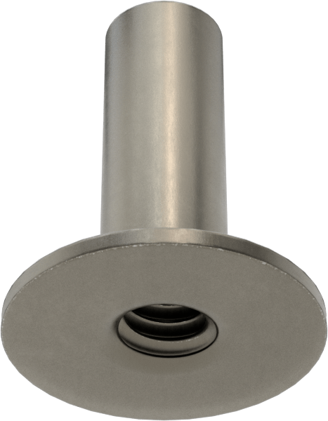 Çelik Yuvarlak Tabanlı Kaynak Somunu, 1/4"-20 Diş Boyutu, 3/4" Taban Çapı, 7/8" Namlu Yüksekliği
