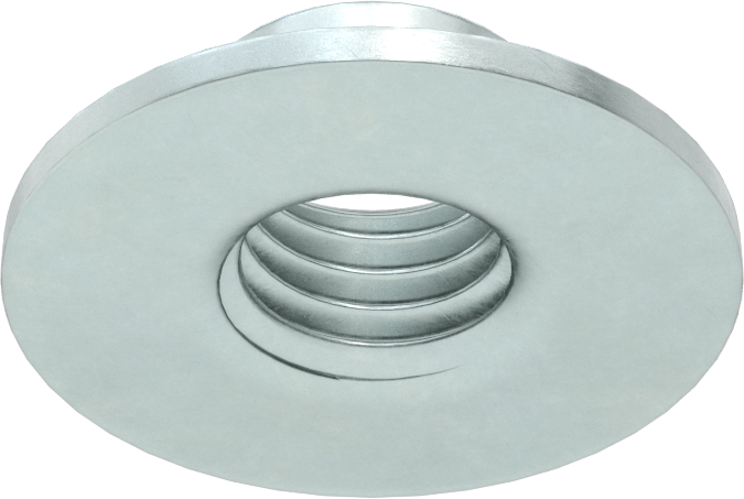 Çelik Yuvarlak Tabanlı Kaynak Somunu, Çinko Kaplamalı, 5/8"-11 Diş Boyutu, 0,720“ Çap x 3/8” Yükseklikli Namlu