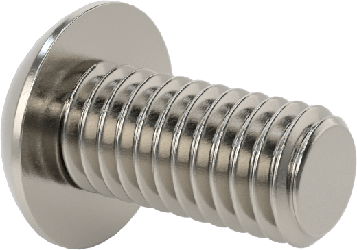 18-8 Paslanmaz Çelik Düğme Başlı Torx Vidalar, 10-32 Diş, 3/8" Uzunluk