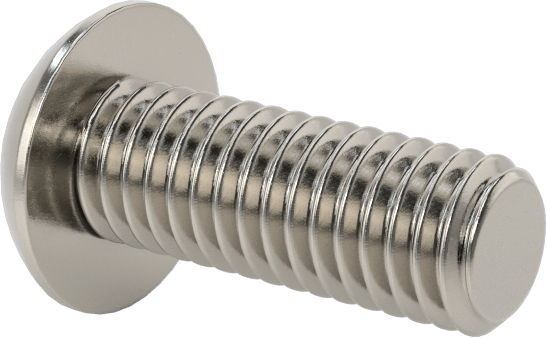 18-8 Paslanmaz Çelik Düğme Başlı Torx Vidalar, 10-32 Diş, 1/2" Uzunluk