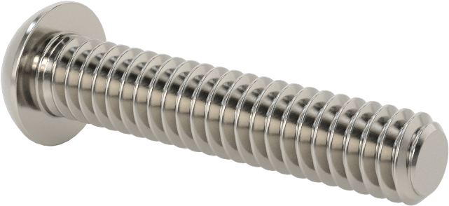 18-8 Paslanmaz Çelik Düğme Başlı Torx Vidalar, 1/4"-20 Diş, 1-1/4" Uzunluk