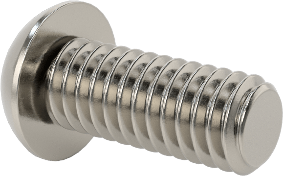18-8 Paslanmaz Çelik Düğme Başlı Torx Vidalar, 5/16"-18 Diş, 3/4" Uzunluk