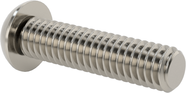 18-8 Paslanmaz Çelik Düğme Başlı Torx Vidalar, 5/16"-18 Diş, 1-1/4" Uzunluk