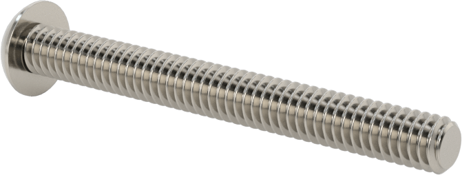 18-8 Paslanmaz Çelik Düğme Başlı Torx Vidalar, 8-32 Diş, 1-1/2" Uzunluk