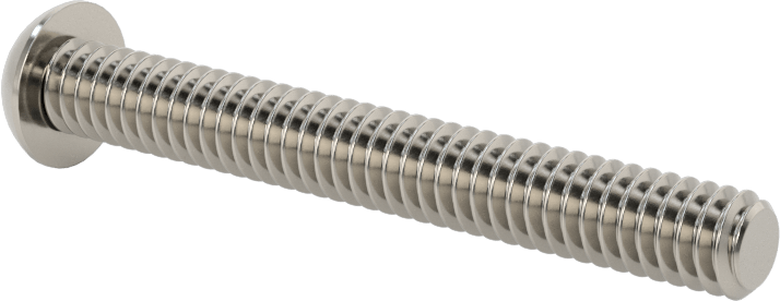 18-8 Paslanmaz Çelik Düğme Başlı Torx Vidalar, 1/4"-20 Diş, 2" Uzunluk
