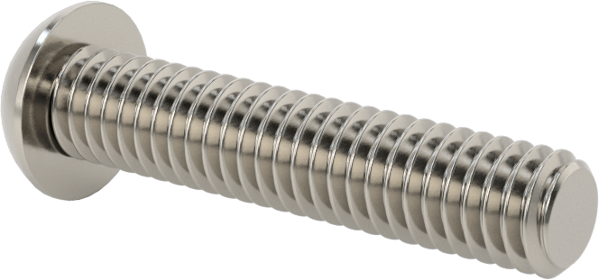 18-8 Paslanmaz Çelik Düğme Başlı Torx Vidalar, 5/16"-18 Diş, 1-1/2" Uzunluk