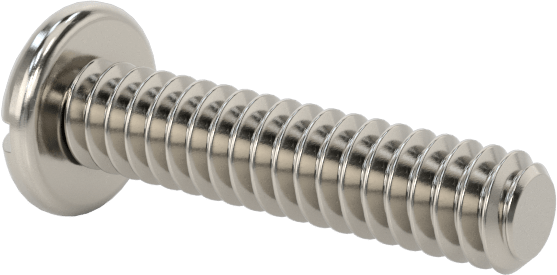 Silindir Başlı Kombinasyonlu Phillips/Yivli Vidalar, 4-40 Diş, 1/2" Uzunluk