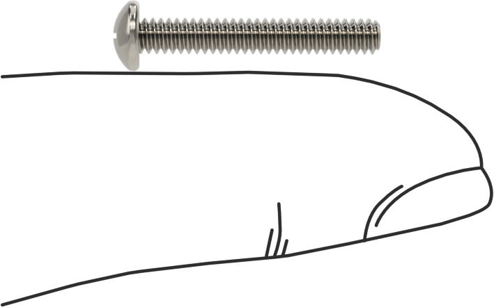 Silindir Başlı Kombinasyonlu Phillips/Yivli Vidalar, 4-40 Diş, 3/4" Uzunluk