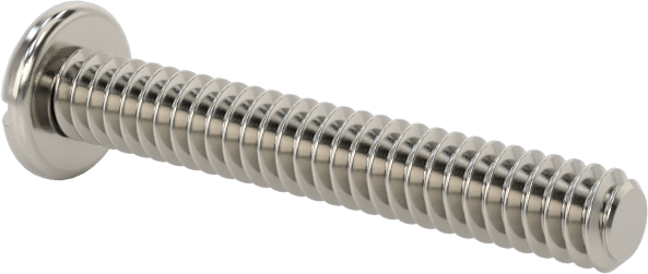 Silindir Başlı Kombinasyonlu Phillips/Yivli Vidalar, 4-40 Diş, 3/4" Uzunluk