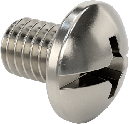 Silindir Başlı Kombinasyonlu Phillips/Yivli Vidalar, 10-32 Diş, 1/4" Uzunluk