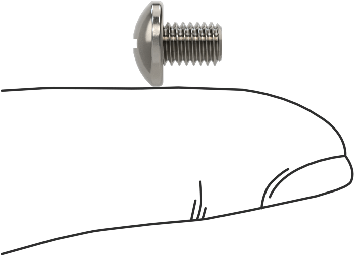 Silindir Başlı Kombinasyonlu Phillips/Yivli Vidalar, 10-32 Diş, 1/4" Uzunluk