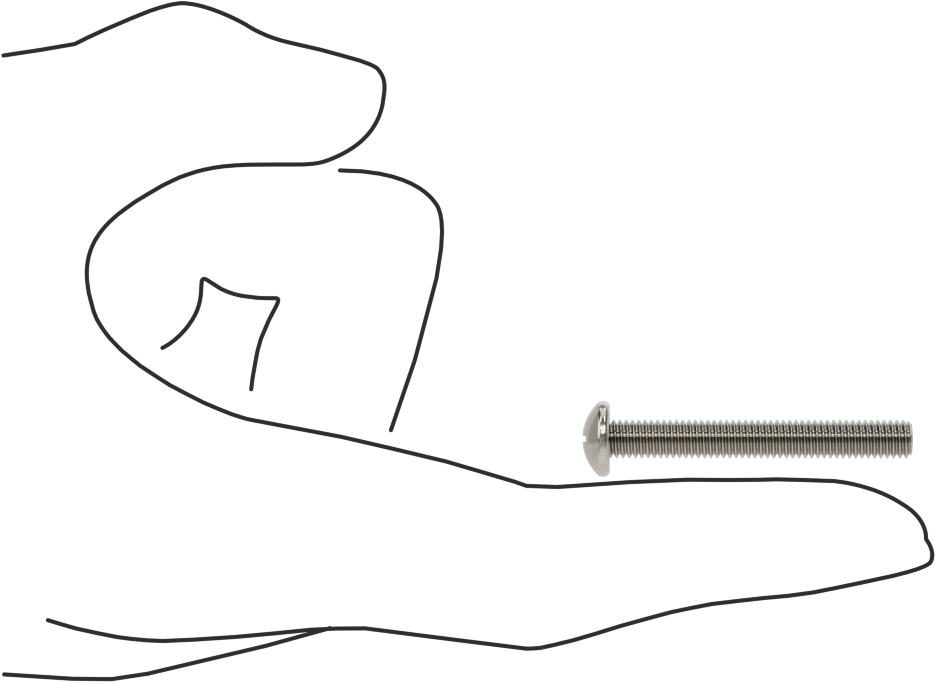 Silindir Başlı Kombinasyonlu Phillips/Yivli Vidalar, 10-32 Diş, 1-1/2" Uzunluk