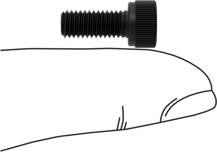 Sol Dişli Alaşımlı Çelik Soket Başlı Vida, M5 x 0,8 mm Diş, 12 mm Uzunluk