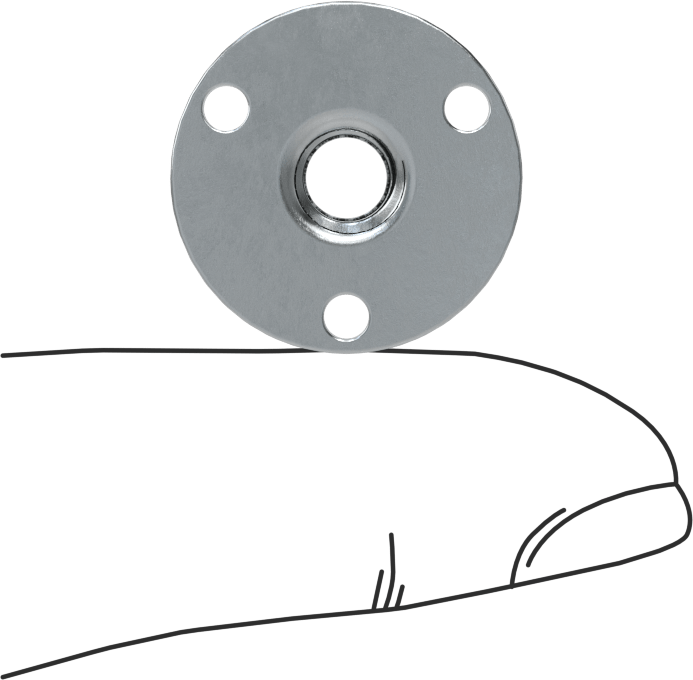 Vidalı Montaj Somunu, Çelik, 1/4"-20 Diş, 0,313“ Çap x 7/16” Yüksek Namlu