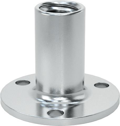 Vidalı Montaj Somunu, Çelik, 1/4"-20 Diş, 0,313“ Çap x 9/16” Yükseklikli Namlu