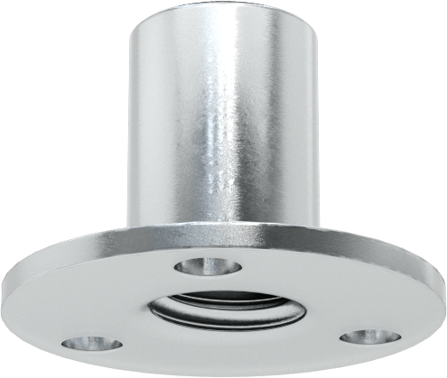 Vidalı Montaj Somunu, Çelik, 3/8"-16 Diş, 0,438 inç Çap x 5/8 inç Yükseklikli Namlu
