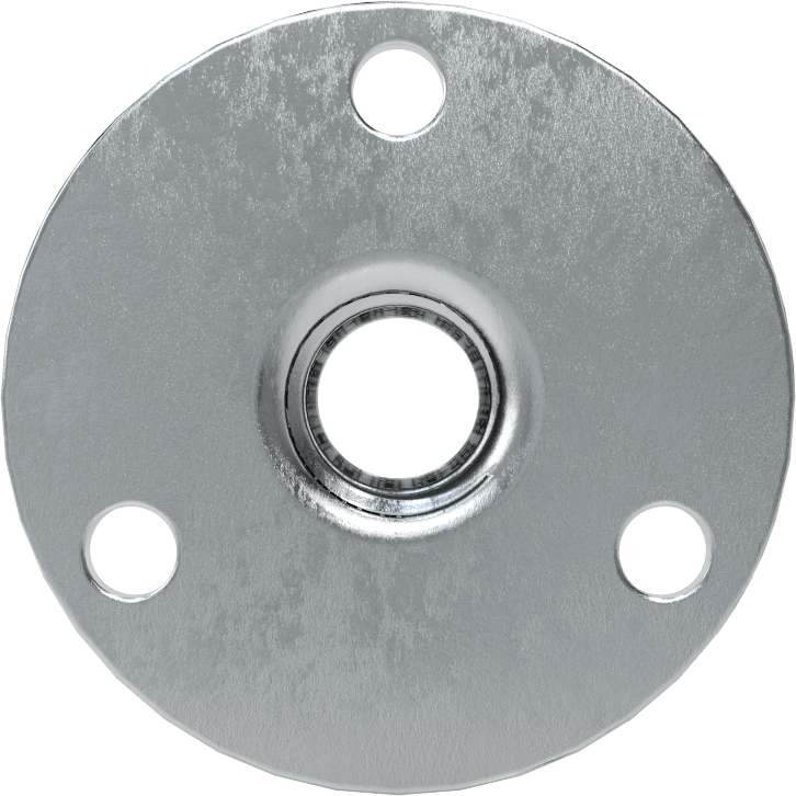 Vidalı Montaj Somunu, Çelik, 3/8"-16 Diş, 0,469 inç Çap x 3/4 inç Yükseklikli Namlu